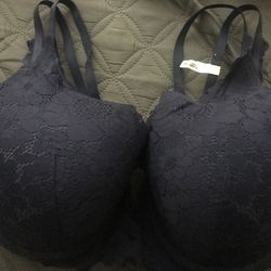 Aeria Navy blue Lace Bra