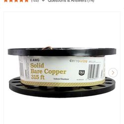  315 ft. 6-Gauge Solid SD Bare Copper Grounding Wire