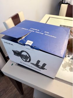 Racing wheel with pedal