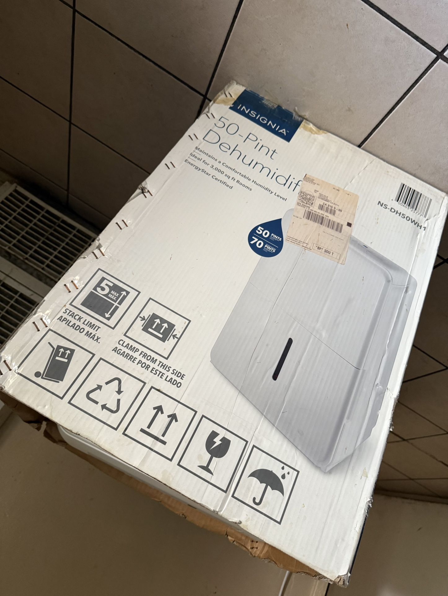 Insignia 50 Pint Dehumidifier