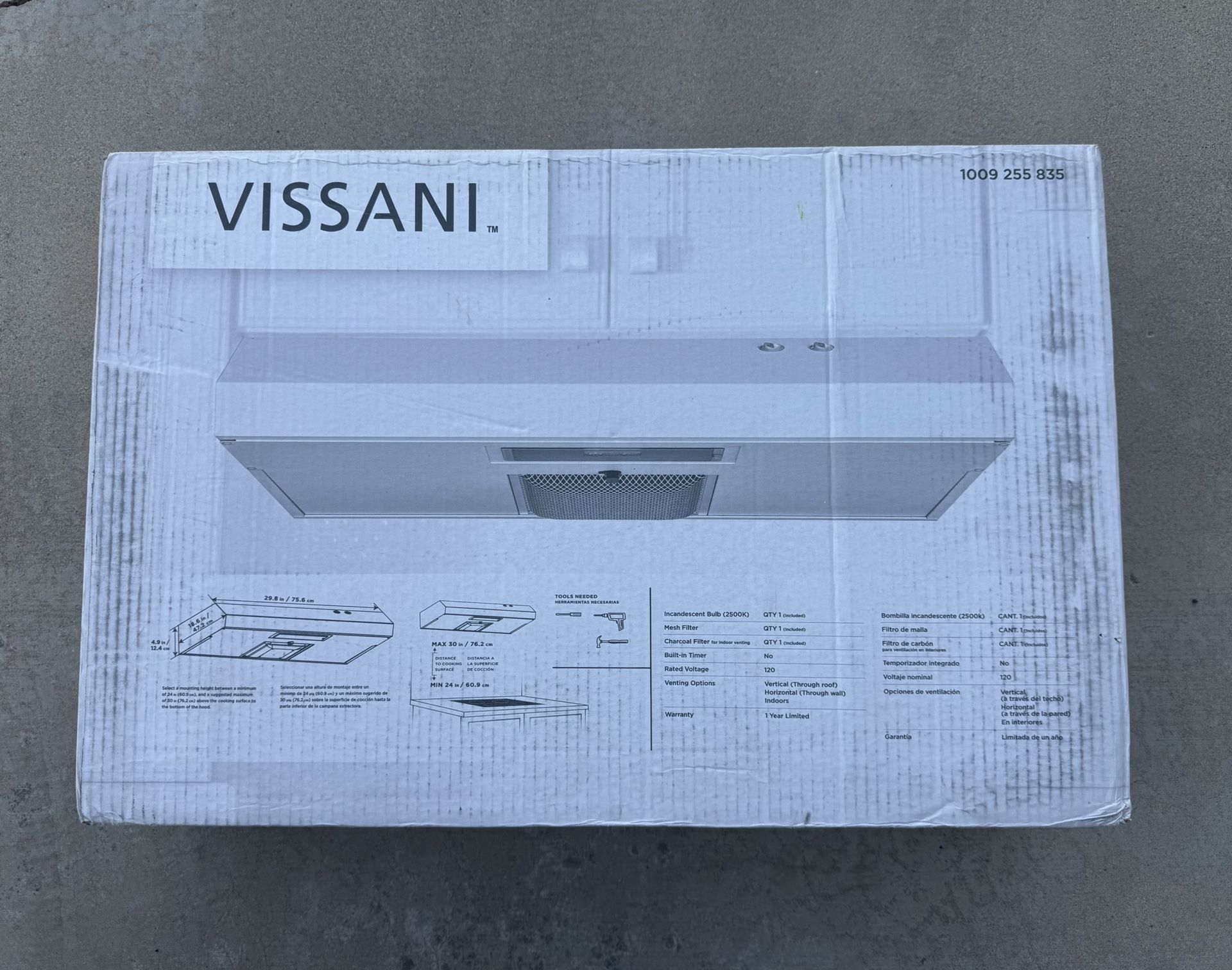 New Arno 30 in. 240 CFM Convertible Under Cabinet Range Hood in Stainless Steel with Lighting and Charcoal Filter