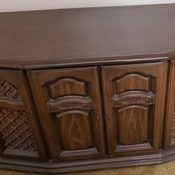 Antique floor model stereo