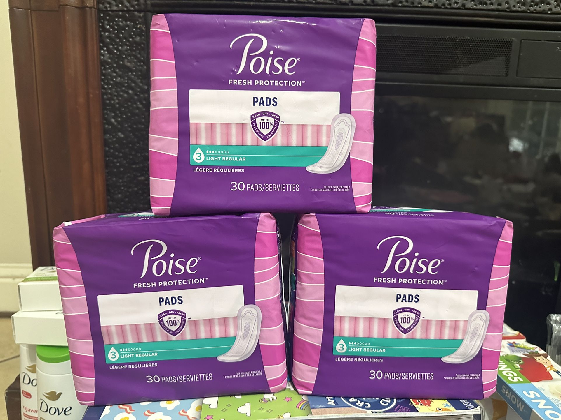 POISE pads Level 3!!!!!! $12 FOR ALL