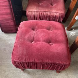 Foot Stools And Bench Set