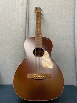 Art & Lutherie AMERICAN CW QIT RED Acoustic Electric Guitar