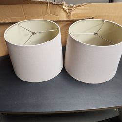 lamp shades x 2 