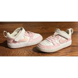 Nike Court Borough Low 2 Toddler Shoes Pink Iridescent