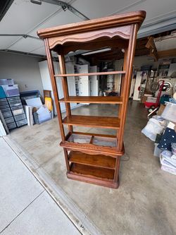 Open bookcase/curio cabinet