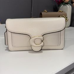 Coach Tabby Polished Pebble Leather Wristlet 