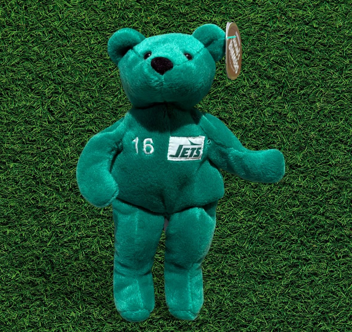  Salvino Bammers Vinny Testaverde Beanie Bear Plush New York Jets