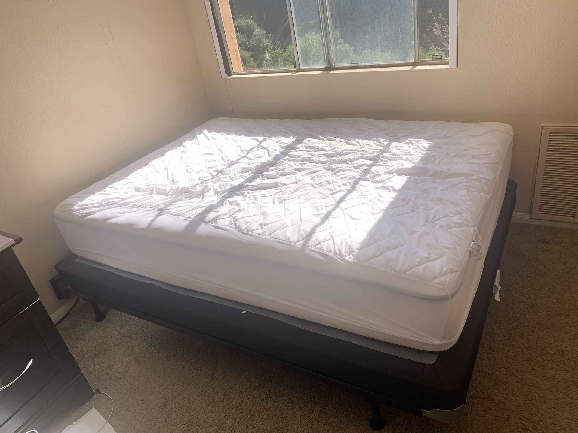 Full Size Mattress & Bed frame + more