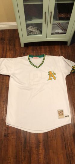 NWT Reggie Jackson Mitchell And Ness 1975 Oakland Athletics Jersey Size 56