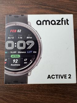 Amazfit Active 2 GPS Smartwatch – 10-Day Battery, Fitness & Sleep Tracker (New)
