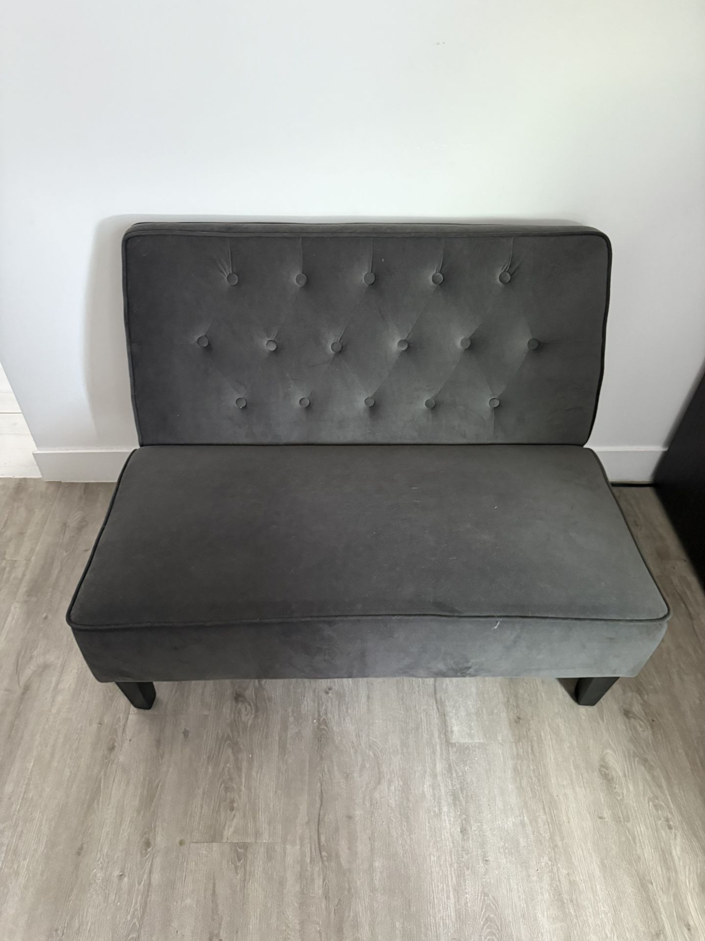 Small Armless Couch Love Seat