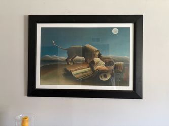 Sleeping Gypsy framed poster
