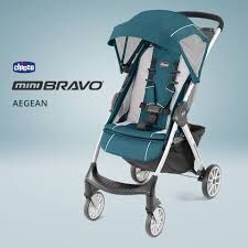 Chicco Mini Bravo Stroller in Aegean Lightweight Collapsible