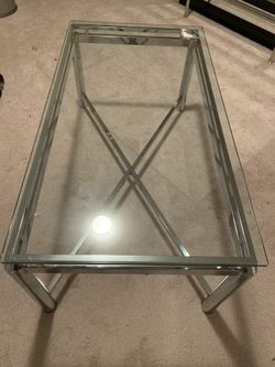 Glass table set