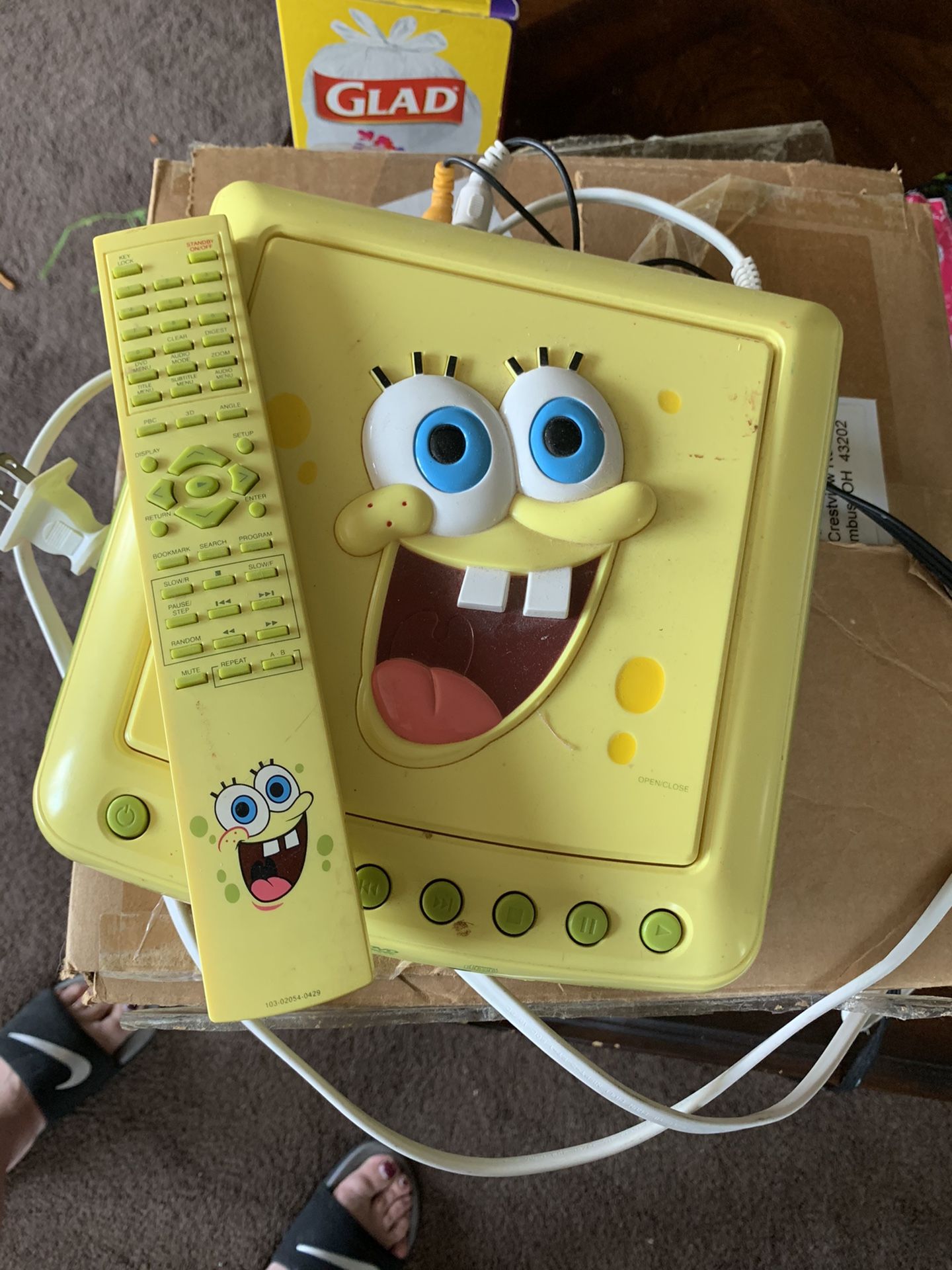 Spongebob DVD player