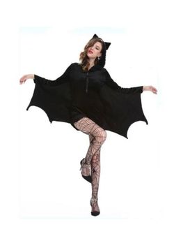 Black Bat Halloween Costume Jacket