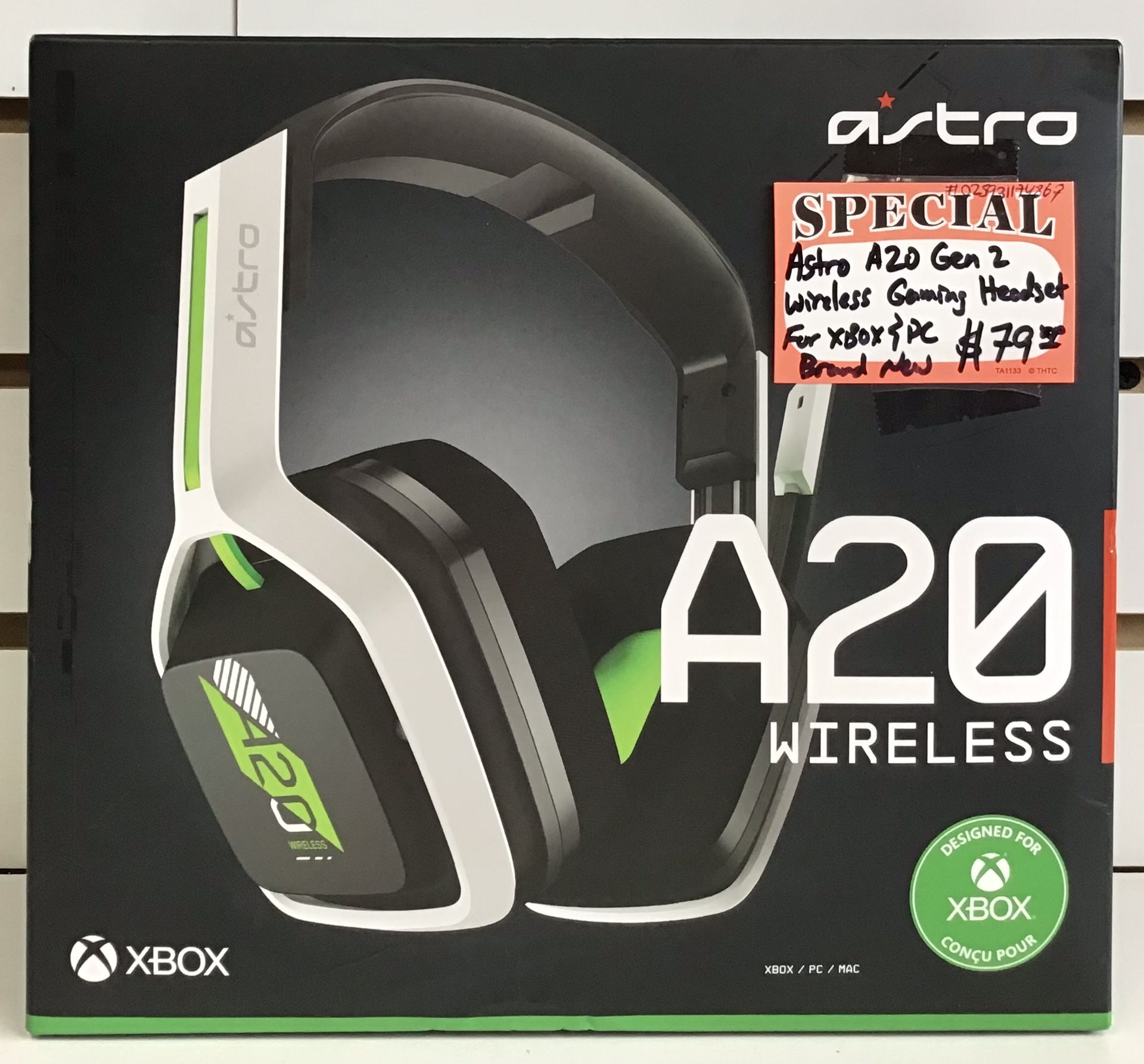 Astro A20 Gen 2 Wireless Gaming Headset For XBOX & PC Brand New