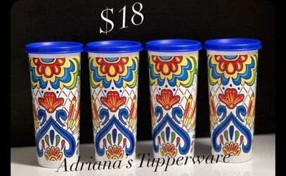 Tupperware vasos con tapa