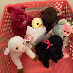 BEANIE BABIES-SET OF 6