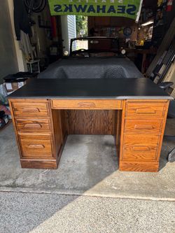 Desk solid oak