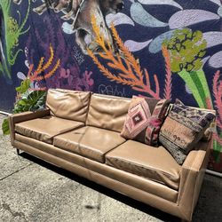 Mid Century Brown Couch ( SKU LVEA31)