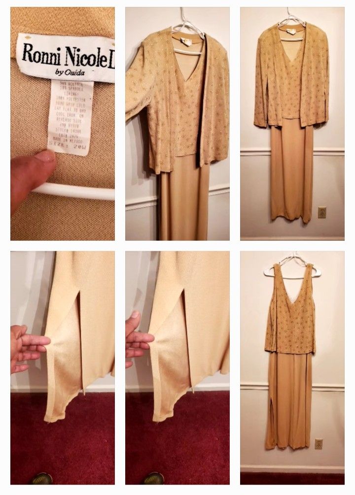 Ronnie Nicole Long Dress With Jacket