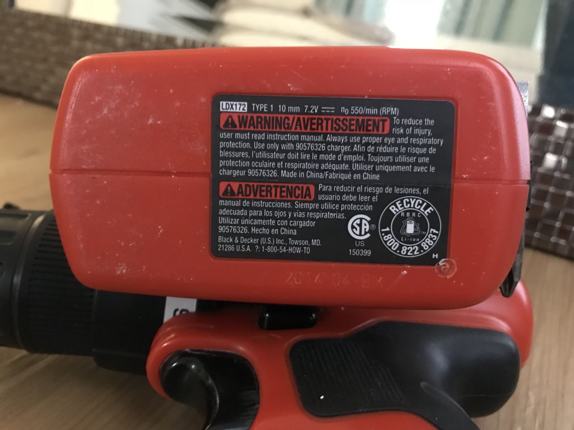 Black & Decker 7.2-Volt Lithium Drill/Driver, LDX172 for Sale in Rancho  Cucamonga, CA - OfferUp