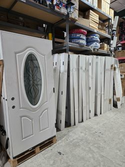 PRE HUNG FIBERGLASS EXTERIOR DOORS