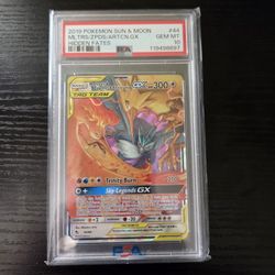 Pokemon Moltres, Zapdos, Articuno Tag Team Gx Psa 10