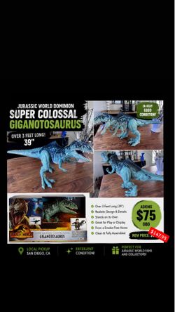 JURASSIC WORLD DOMINION SUPER COLOSSAL GIGANOTOSAURUS