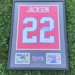 Fred Jackson Bills Auto Jersey Framed