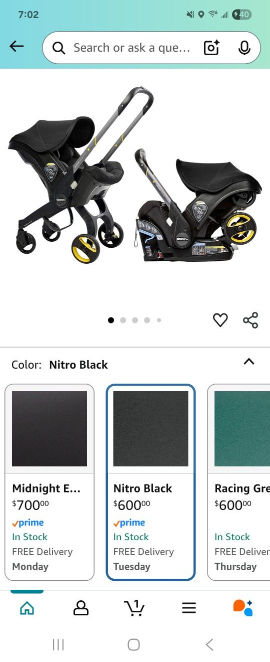 Doona Carseat And Stroller