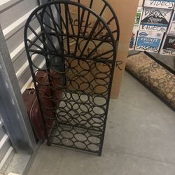 Wine Rack Iron Vertical Stand
