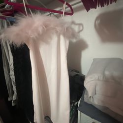 Cute Pink Furry Dress