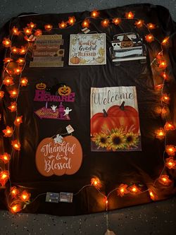 Fall Halloween Thanksgiving Decoration Bundle