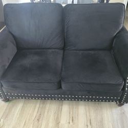 Loveseat Couch Black