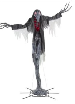 Giant 15 FT Halloween Animatronic Gally Crow / Scarecrow