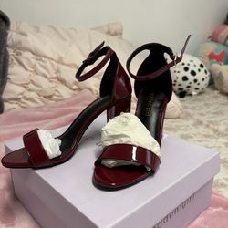Madden Girl Red Strap Heels
