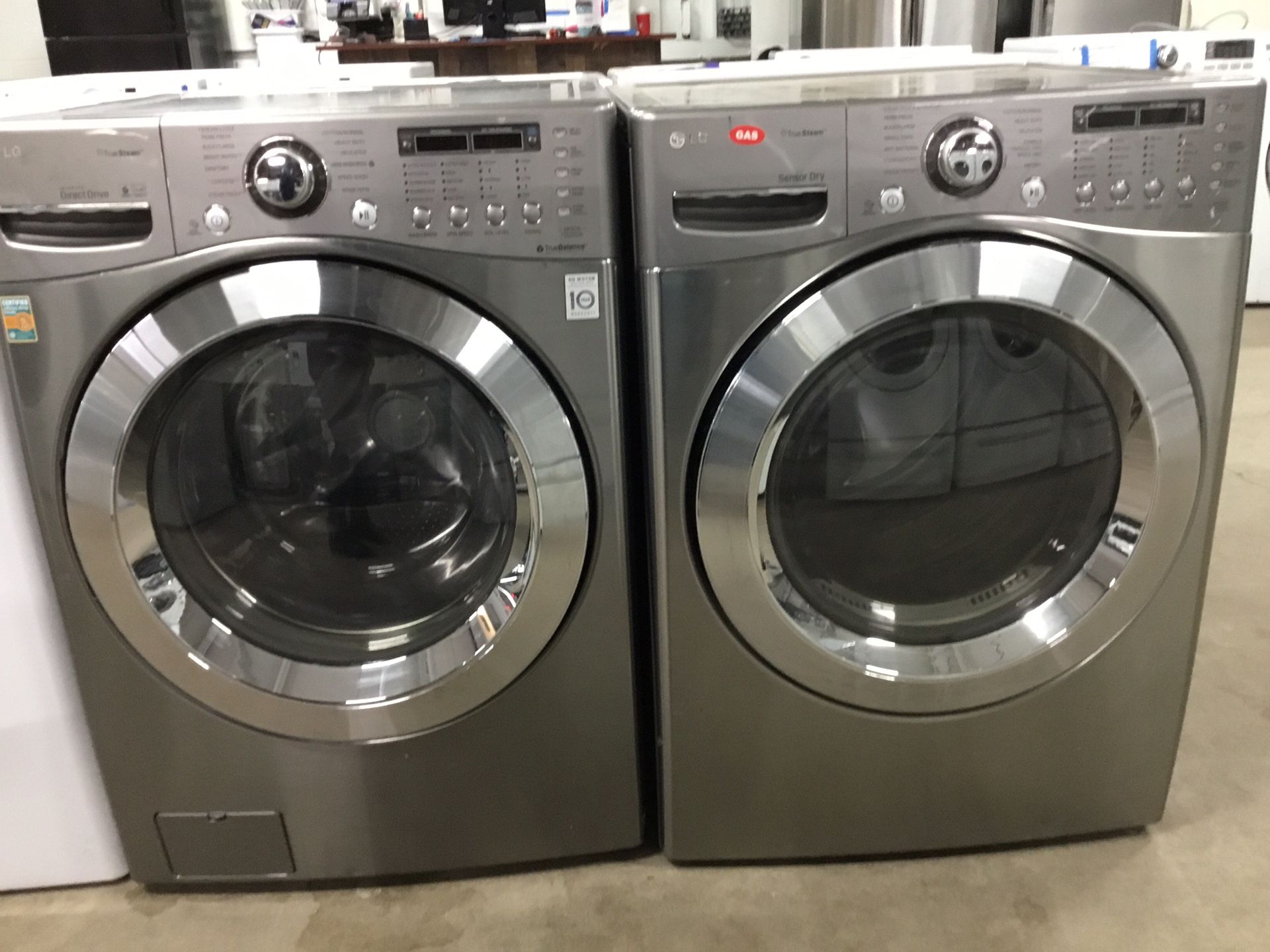 (Anoka 11065-EF AS) LG Graphite Front Load Washer and Dryer