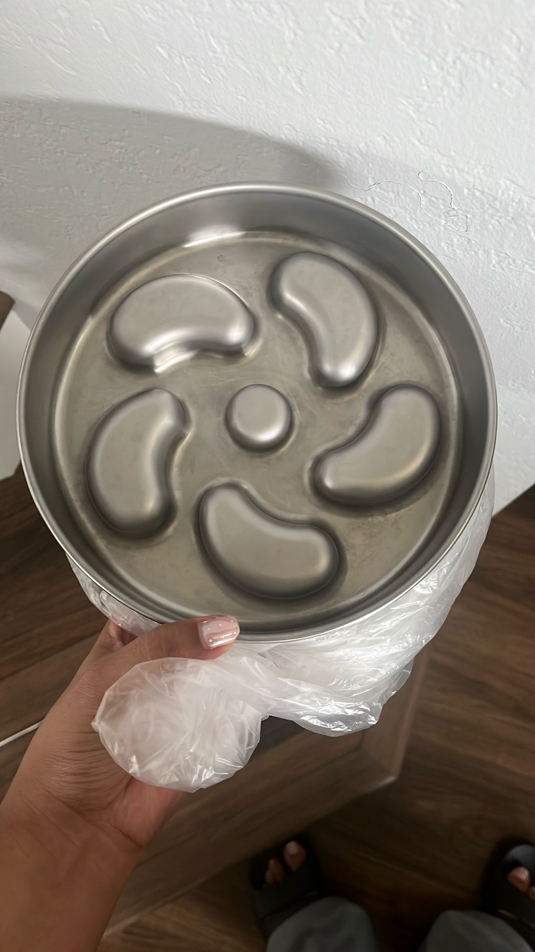 Metal Slow Dog Feeder Bowl
