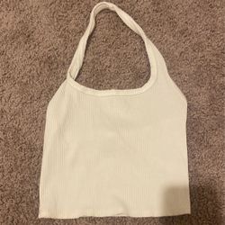 White Halter Top 