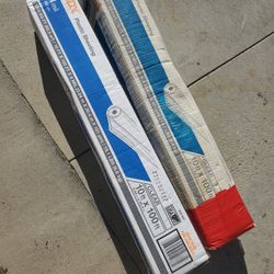 2 Hdx 4 Mil 10ftx100ft Plastic Sheeting And 1) 6mil 10ftx100ft Plastic Sheeting 