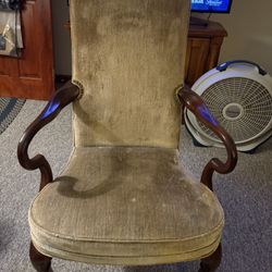 Mahogany Queen Anne Arm Chair