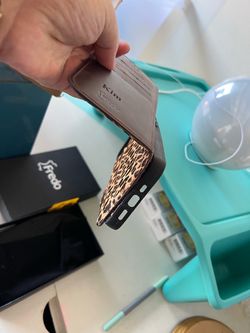 iPhone 13 Pro Max case Fredo Leopard Print Phone Case with Card Holder