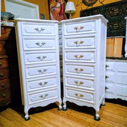 Two Henry Link Lingerie French Provincial Dressers Solid Wood Measurements  on Picture Pick Up Only
