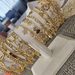 Bracelets Plated Gold 