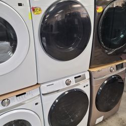 Samsung Front Loading Washer And Stackable Electric 220volt Dryer Set 